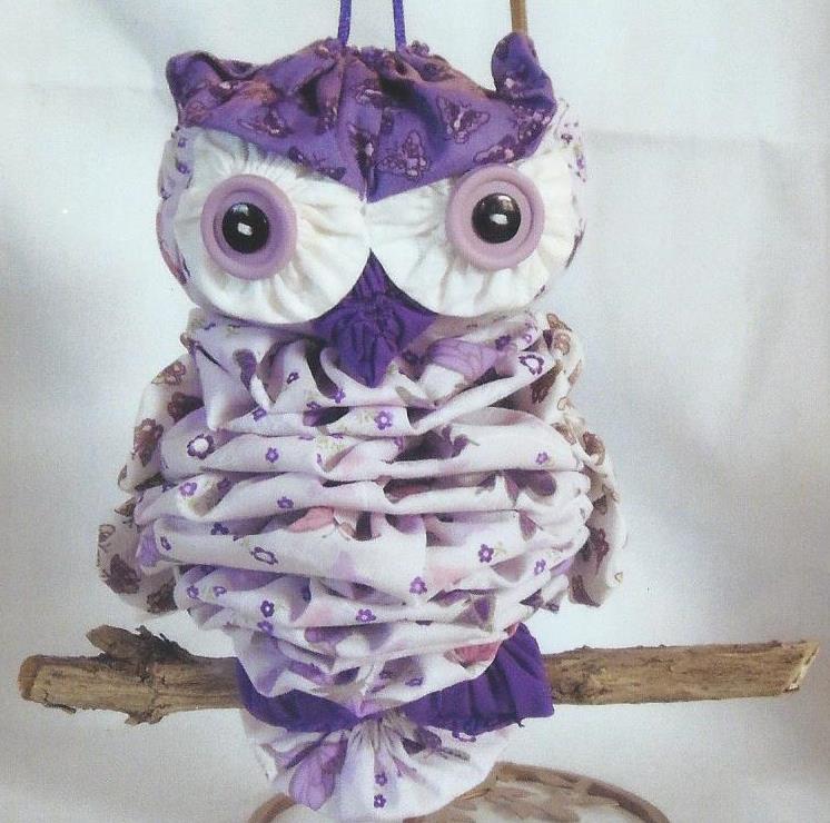 Purple and White Owl