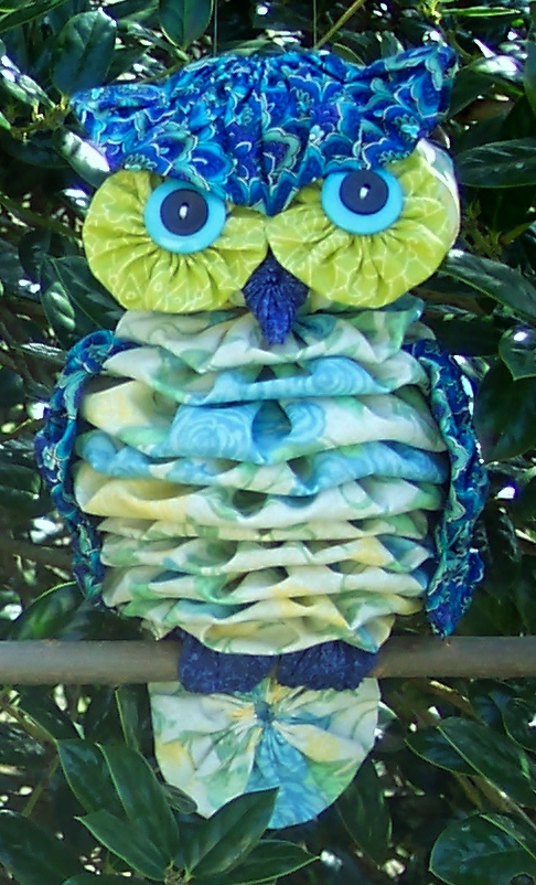 Owl yo-yo quilting pattern