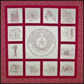 Spirit of Texas Hand Embroidery Pattern