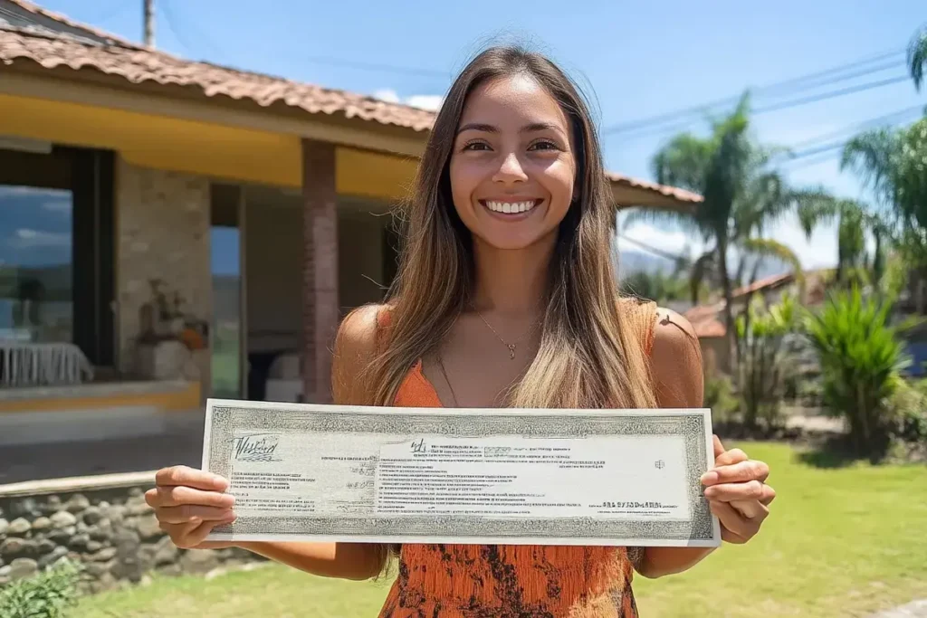 She wins the jackpot right after her husband leaves her for her best friend, leaving her with debts